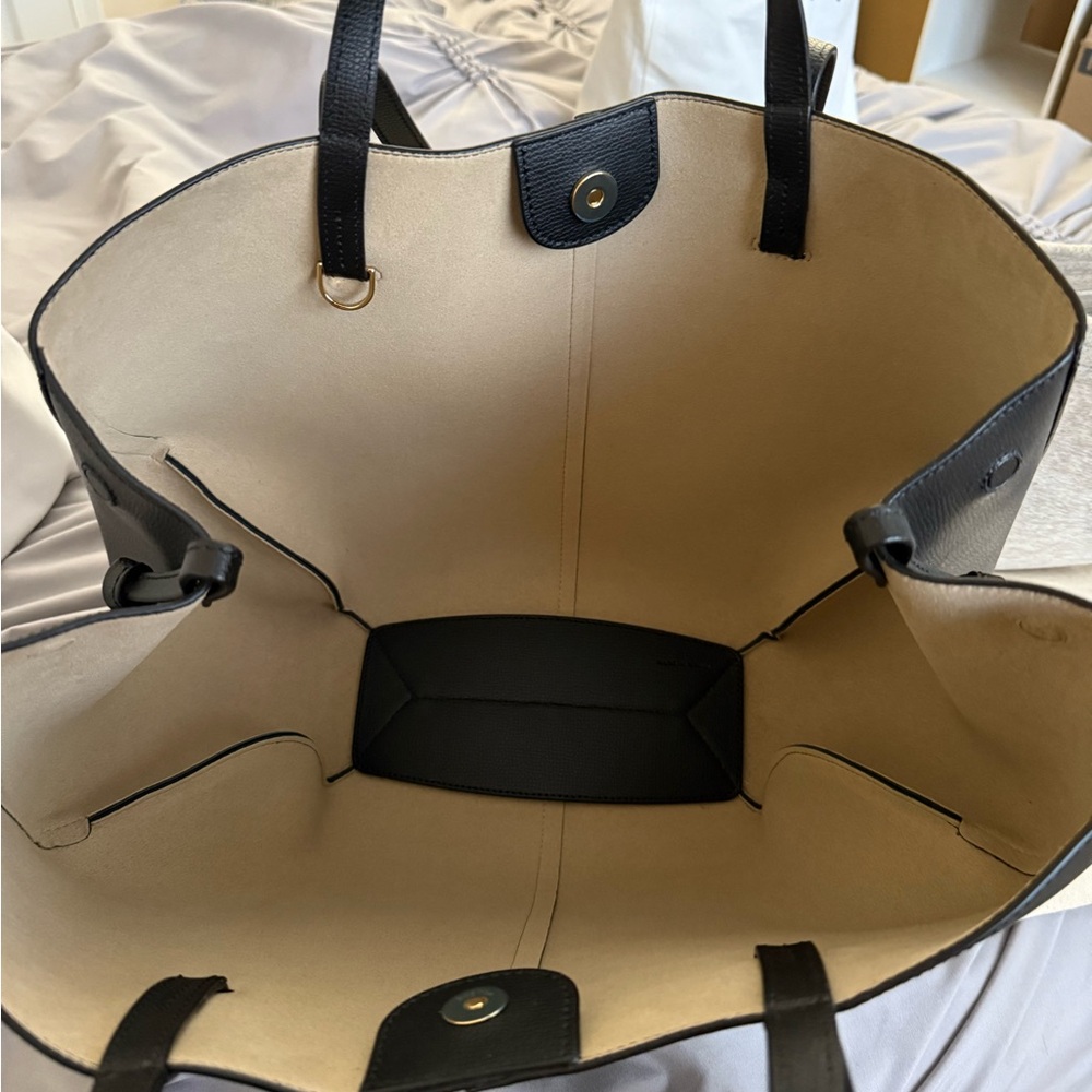 Polène Black Leather Tote Bag - Picture 7 of 12